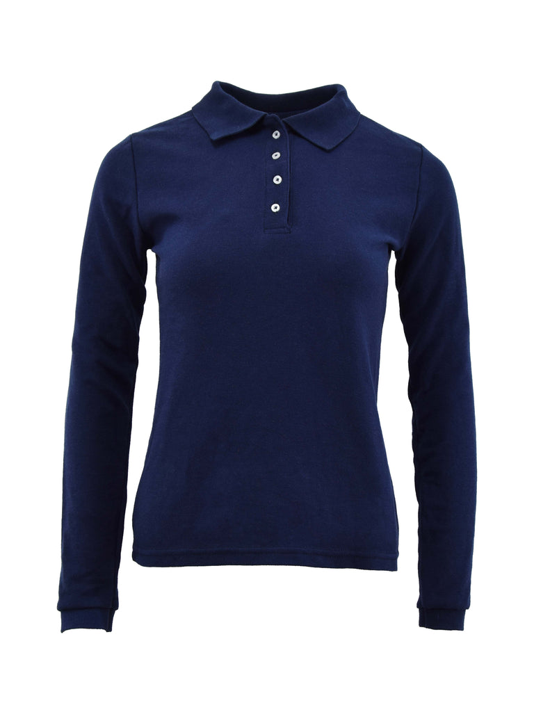 playera tipo polo manga larga